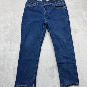 LL Bean Standard Fit Jeans Men 38X30 Bean Flex Straight Med Wash Denim Stretch